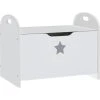 Children Storage Bench White 62x40x46.5 Cm MDF VidaXL