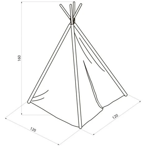 Play Tent World Map Black And White Sunny - Image 3