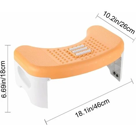 OSQI Potty Stool - Toilet Pooping Squatting Stool For Bathroom, 350 Lbs Capability, Children, Adults, Seniors, Pregnant,Toilet Potty Squat Stools For Pooping, For Proper Toilet Posture, Toilet - Image 4