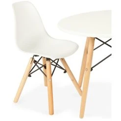 MMILO MODERN Eiffel Kids Children Chairs Plastic Seat With Cross Metal Frame