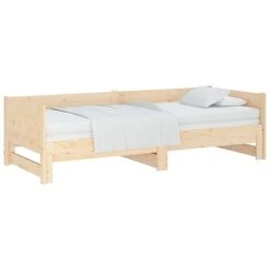 Pull-out Day Bed Solid Wood Pine 2x(90x190) Cm VidaXL