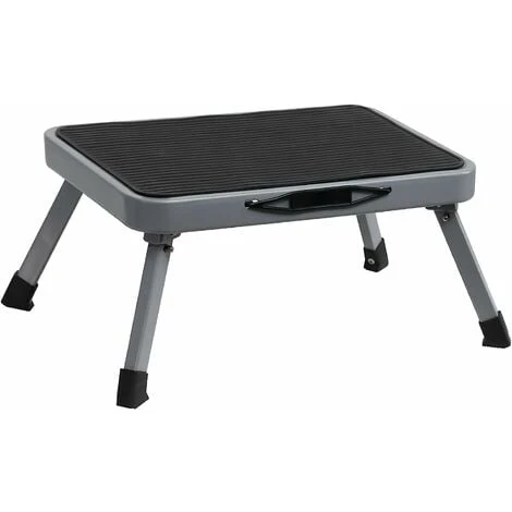 MONLY Steel Folding Step Stool, Portable Stool With Non-Slip Plastic Platform, Max Load 330 Lbs For Adults, Elderly Home, Kitchen, Bathroom