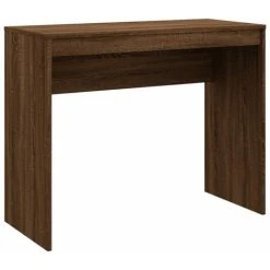 Desk Brown Oak 90x40x72 Cm Engineered Wood VidaXL