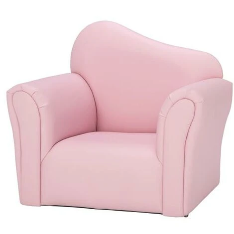 SOEKAVIA Children Single Sofa Bent Back Pink