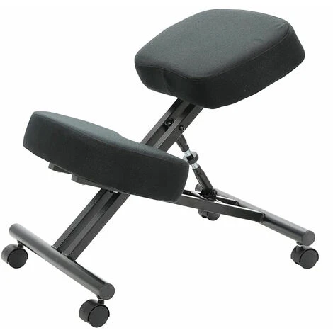 DAY PLUS Ergonomic Kneeling Chair, Adjustable Stool For Home And Office - Improve Your Posture With An Angled Seat - Thick Comfortable Cushions With 4 Caster - Image 5