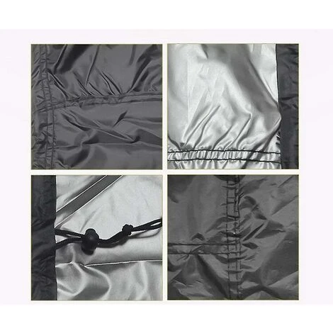 Woosien Garden Table Cover Waterproof Breathable Oxford Fabric Garden Furniture Cover, Round (128x71cm) - Image 3