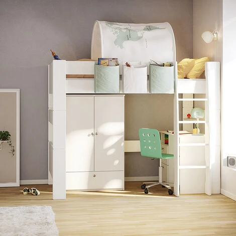 Furniture To Go Steens For Kids Highsleeper In Off White - Image 4