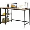 Costway Wooden Computer Desk Industrial Writing Workstation PC Laptop Table Home Office