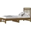 Pull-out Day Bed Honey Brown 2x(90x190) Cm Solid Wood Pine VidaXL