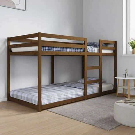 Bunk Bed Honey Brown 90x200 Cm Solid Wood Pine VidaXL - Image 2
