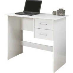 GFW Panama 2 Drawer Desk White