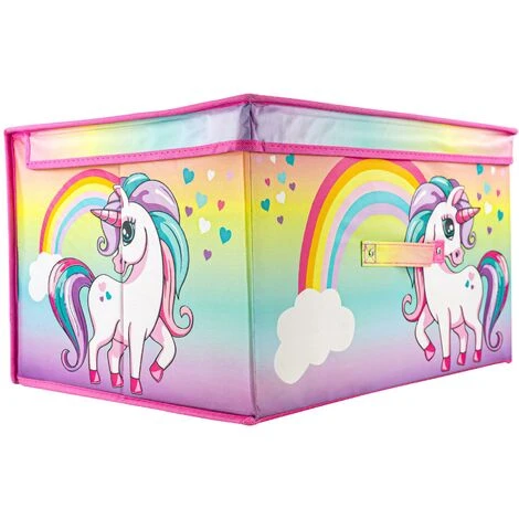 The Magic Toy Shop RAINBOW UNICORN STORAGE BOX - Image 2