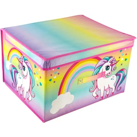 The Magic Toy Shop RAINBOW UNICORN STORAGE BOX - Image 3