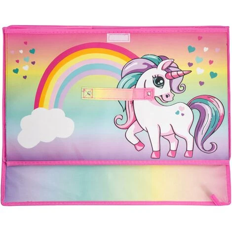 The Magic Toy Shop RAINBOW UNICORN STORAGE BOX - Image 4