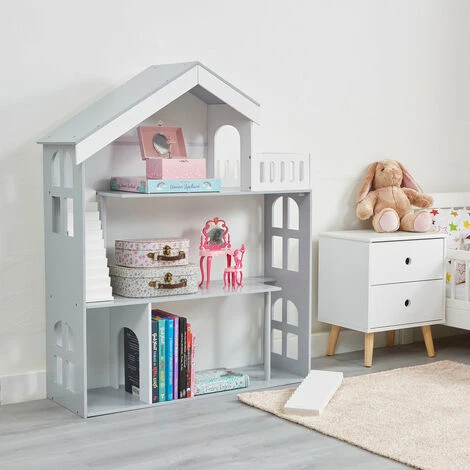 Liberty House Toys Kids Wooden Bookcase Dolls House