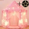 JENDREK PAUL LIMITED Kids Play Tent, Princess Castle Play Tent, Kids Indoor Playhouse, Large Girls Playhouse With LED Color String Lights
