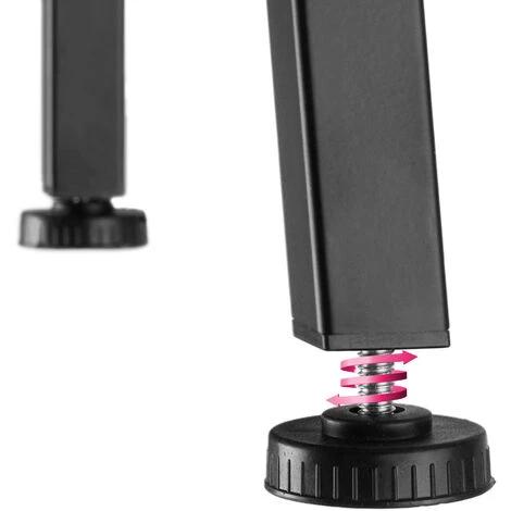 Tectake Writing Desk Exeter 85.5x46.5x140cm With Overhead Storage - Desk, Work Table, Office Table - Industrial Wood Light, Oak Sonoma - Image 5