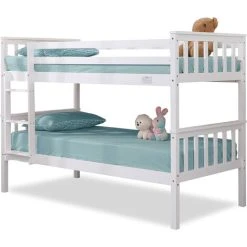 BLISSWOOD Double Bunk Bed White