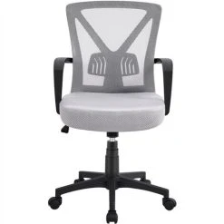 Yaheetech Mesh Office Chair Executive Desk Chair, Light Gray