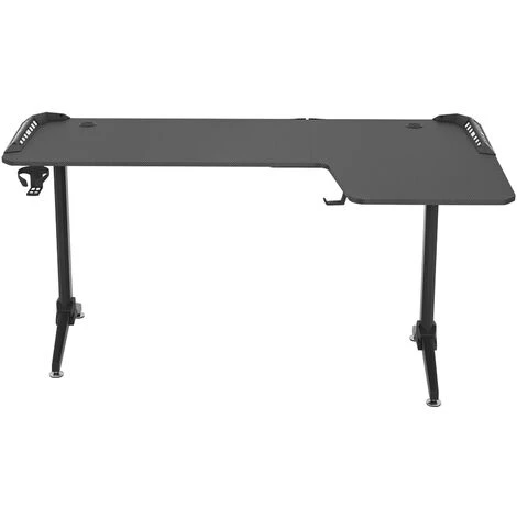 UNHO L-Shape Right Corner Gaming Desk Ergonomic PC Computer Racing Table, Right - Image 3