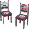 Fantasy Fields Toy Furniture Little Fire Fighters Set Of 2 Chairs - L31 X W31 X H70 Cm - Red/Multi Color
