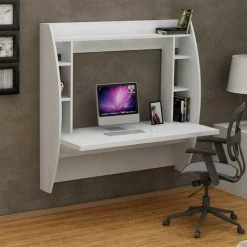 Vivense Buglem Computer Desk - White