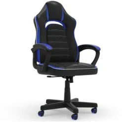Devoko Gaming Chair Office Chair Ergonomic Chair Height Adjustable Chair Home Office With Universal Wheels,Blue