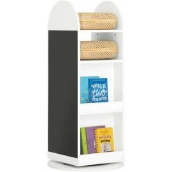 SoBuy 360-degree Rotating Children Kids Bookshelf Bookcase,KMB64-W
