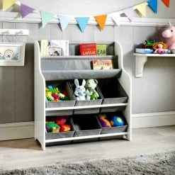 DYLEX Kids Storage Tub With Bookshelves Perfect Organiser Kid Clothes Books & Toys