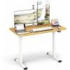 Costway Electric Height Adjustable Standing Desk Sit To Stand Computer Workstation Table