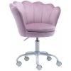 WAHSON OFFICE CHAIRS Velvet Kids Desk Chair Swivel Computer Chair For Children Girls Study Office, Height Adjustable, Purple