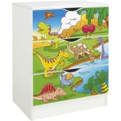 Leomark White Chest Of Drawers - ROMA – Dinosaurs