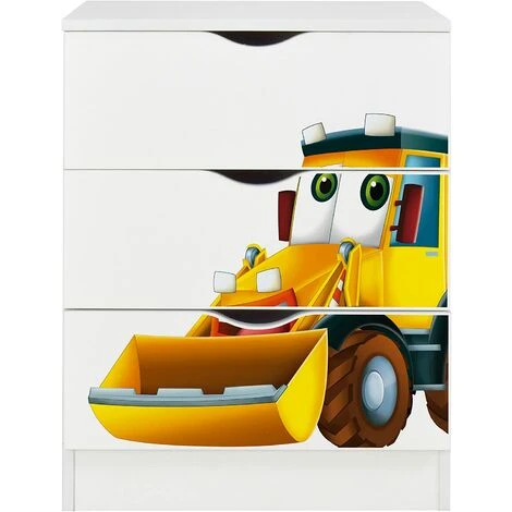 Leomark White Chest Of Drawers - ROMA – Mr Excavador - Image 3