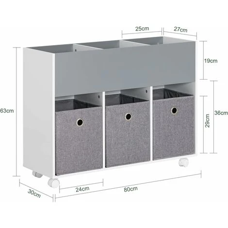 SoBuy Children Toy Storage Bookcase Book Shelf,KMB61-HG - Image 3