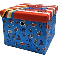 Disney Marvel Spider Man Square Ottoman With Storage For Kids, W35 X D40 X H35cm
