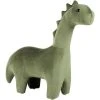 Beliani Modern Velvet Stool Solid Wood Legs Animal Footrest Green Brontosaur