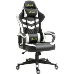 Vinsetto Racing Gaming Chair W/ Lumbar Support, Headrest, Gamer Office Chair Black