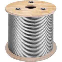 VEVOR T316 Stainless Steel Cable 1/8" 7x7 Steel Wire Rope Cable 500FT Cable Railing Transport Wire Rope Cable For Railing Decking DIY Balustrade