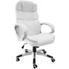 Tectake Office Chair Jonas - Desk Chair, Computer Chair, Swivel Chair - White
