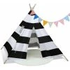 TUMALAGIA Tipi Tent Children's Tent Pennant Chain Garden Tent Indian Tent Play Tent Children's Tent 120x120CM
