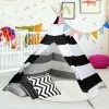 TUMALAGIA Tipi Tent Children's Tent Indian Tent Play Tent With Storage Bag 120x120CM