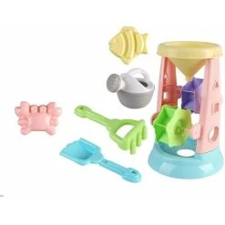 GTA Beach Toy Set, Kid Playing Sand Tool 6 Pack Toy Hourglass, Suitable For Beach Party