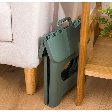 GTA Train Maza Klapphocker Tragbarer Kindergartenstuhl Aus Kunststoff Für Erwachsene Kleine Bank Für Schulspiele (klein, Rot) - Image 4