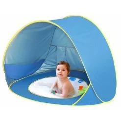 GTA Baby Beach Beach Tent Shade Splash Tente (Bleu Clair)
