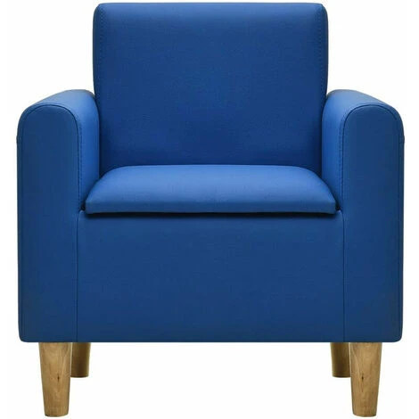 ERHOPE Blue Leatherette Children's Sofa - Image 2