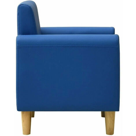 ERHOPE Blue Leatherette Children's Sofa - Image 3
