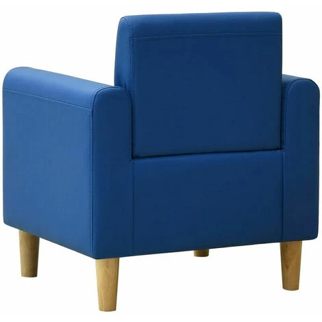 ERHOPE Blue Leatherette Children's Sofa - Image 4